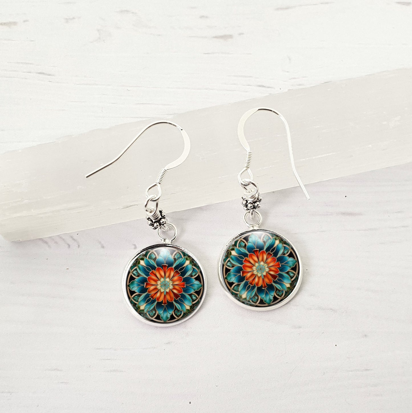 Art Deco Style Earrings - Enchanting Sterling Silver Dangles