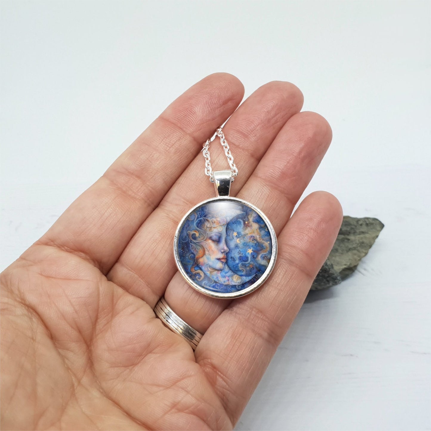 Celestial Crescent Moon Necklace