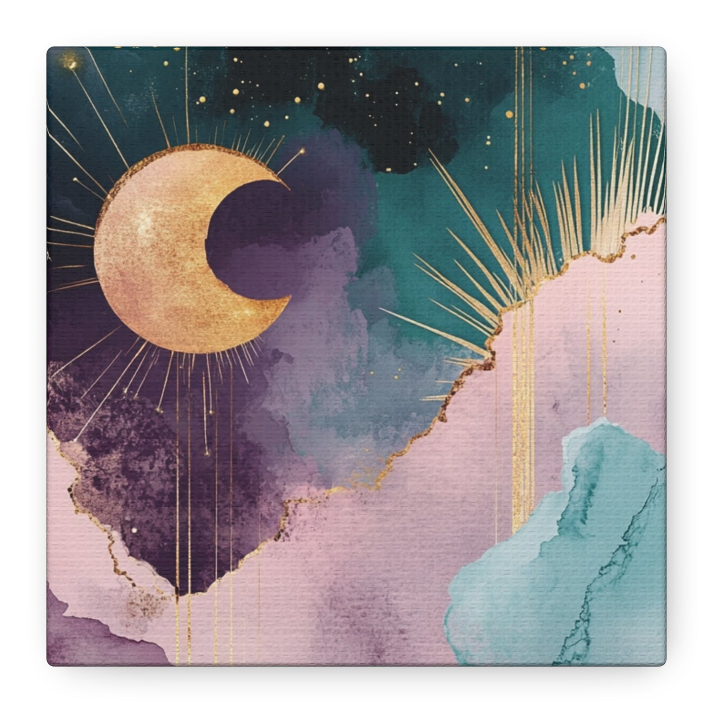 Abstract Celestial Wall Art - 6 Inch Square Little Art Print
