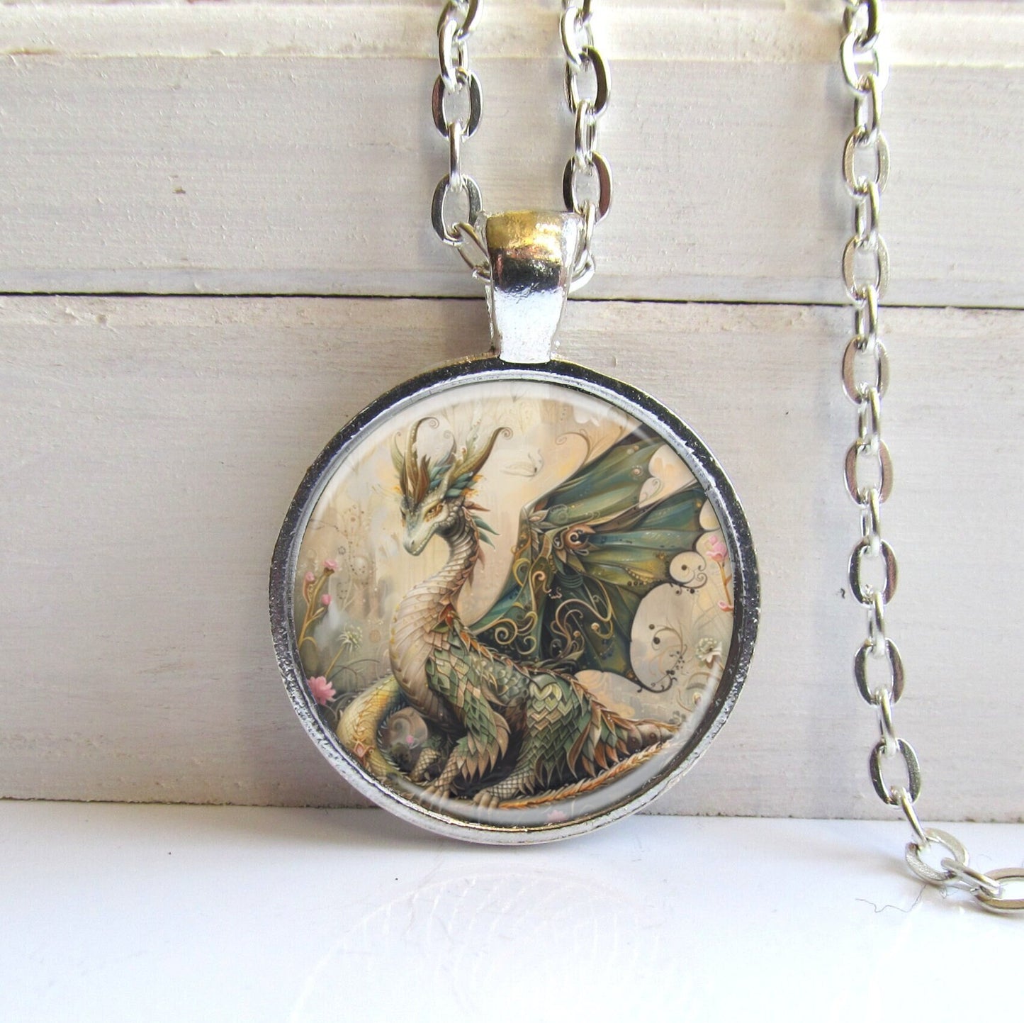 Dragon Necklace, Fantasy Lover Jewelry